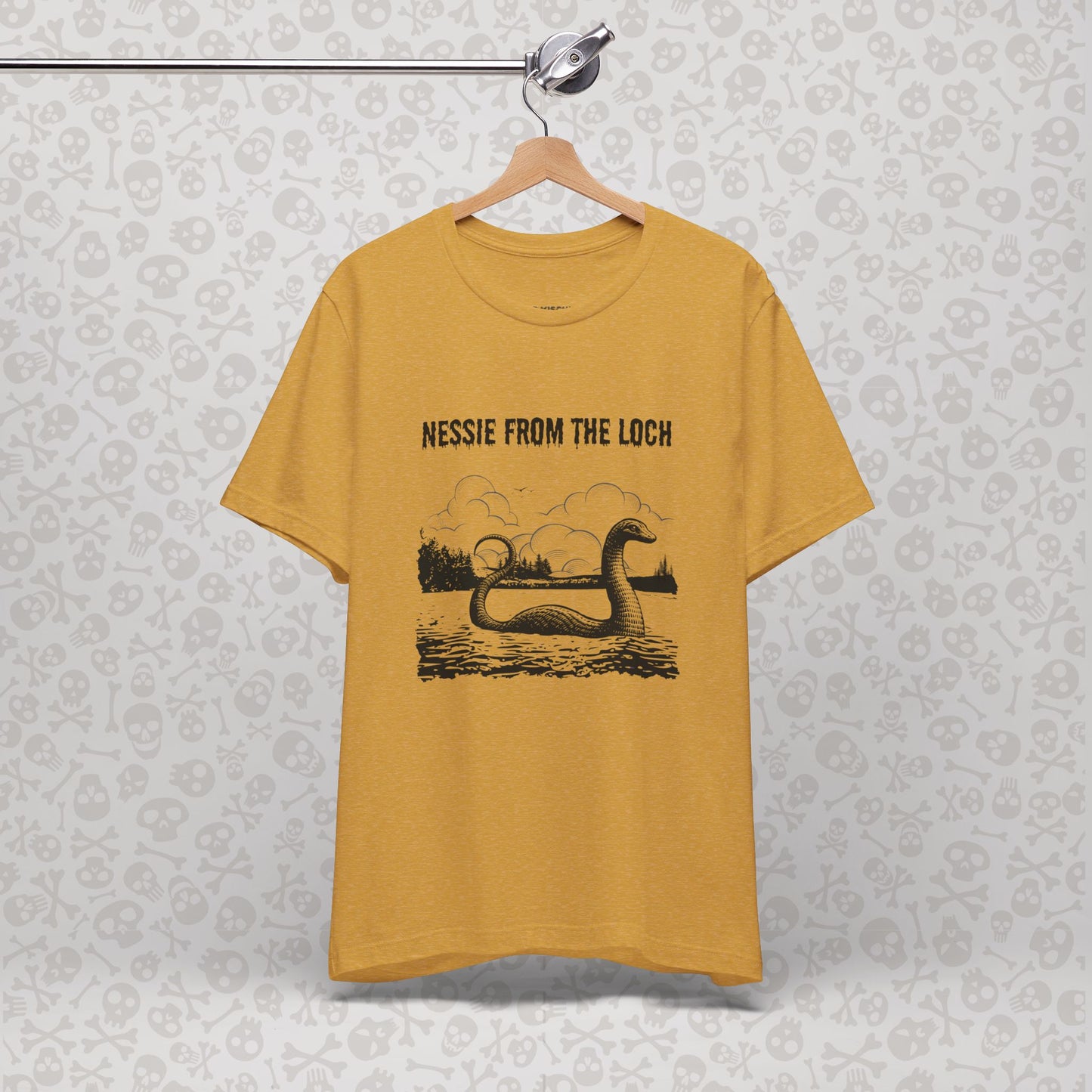 Nessie from the Loch Tee, Nessie Loch Ness Monster T-Shirt, Cryptid Tee, Unisex Jersey Short Sleeve Shirt, Loch Ness