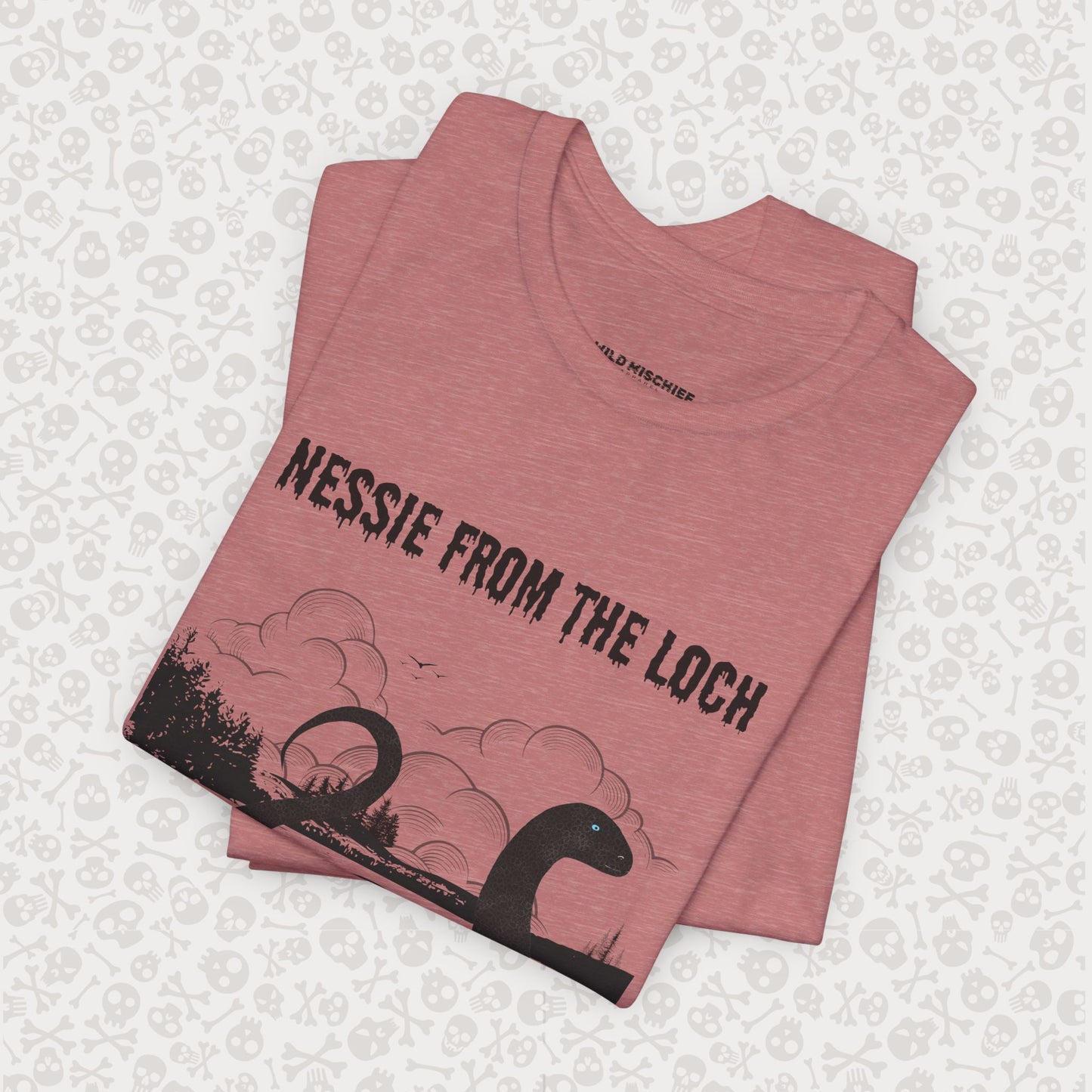 Camiseta de Nessie del Lago, camiseta de Nessie del Monstruo del Lago Ness, camiseta Cryptid, camiseta unisex de manga corta, Lago Ness