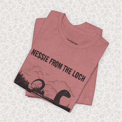 Camiseta de Nessie del Lago, camiseta de Nessie del Monstruo del Lago Ness, camiseta Cryptid, camiseta unisex de manga corta, Lago Ness