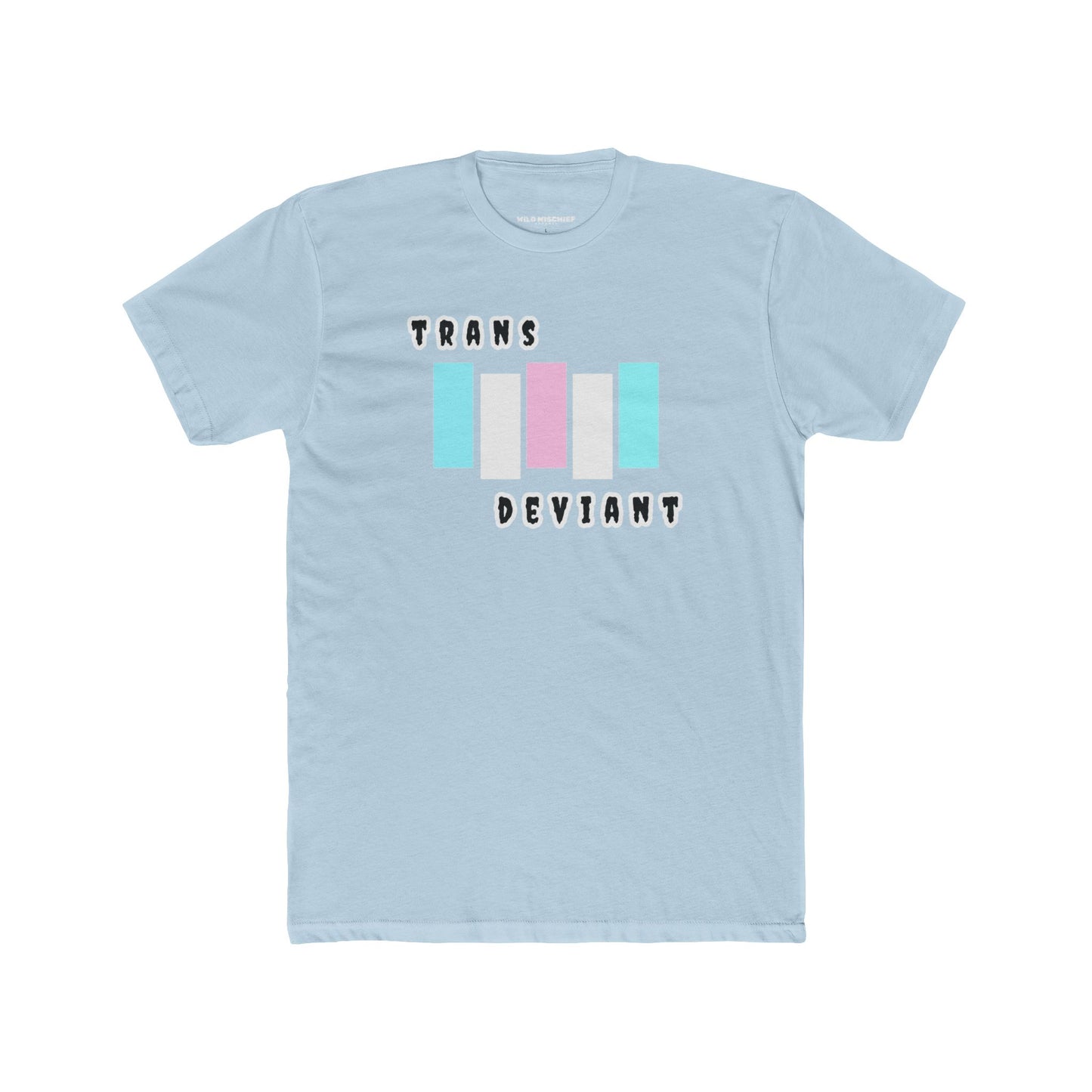 Trans Deviant Graphic T-Shirt, Trans Pride Unisex Cotton Crew Tee, LGBTQ+ Apparel, Gift for Pride Month, Inclusive Fashion, Transgender