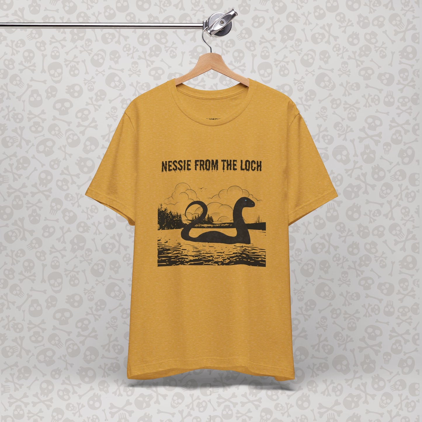 Camiseta de Nessie del Lago, camiseta de Nessie del Monstruo del Lago Ness, camiseta Cryptid, camiseta unisex de manga corta, Lago Ness