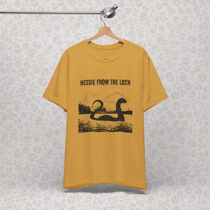 Camiseta de Nessie del Lago, camiseta de Nessie del Monstruo del Lago Ness, camiseta Cryptid, camiseta unisex de manga corta, Lago Ness