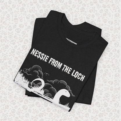 Camiseta de Nessie del Lago, camiseta de Nessie del Monstruo del Lago Ness, camiseta Cryptid, camiseta unisex de manga corta, Lago Ness