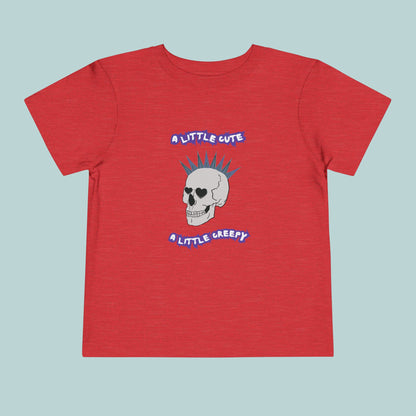 Cute & Creepy Toddler Tee, Perfect for Halloween or Valentine's Day, Kid's Punk Rock Style, Gift for Toddlers, Unique Toddler Apparel