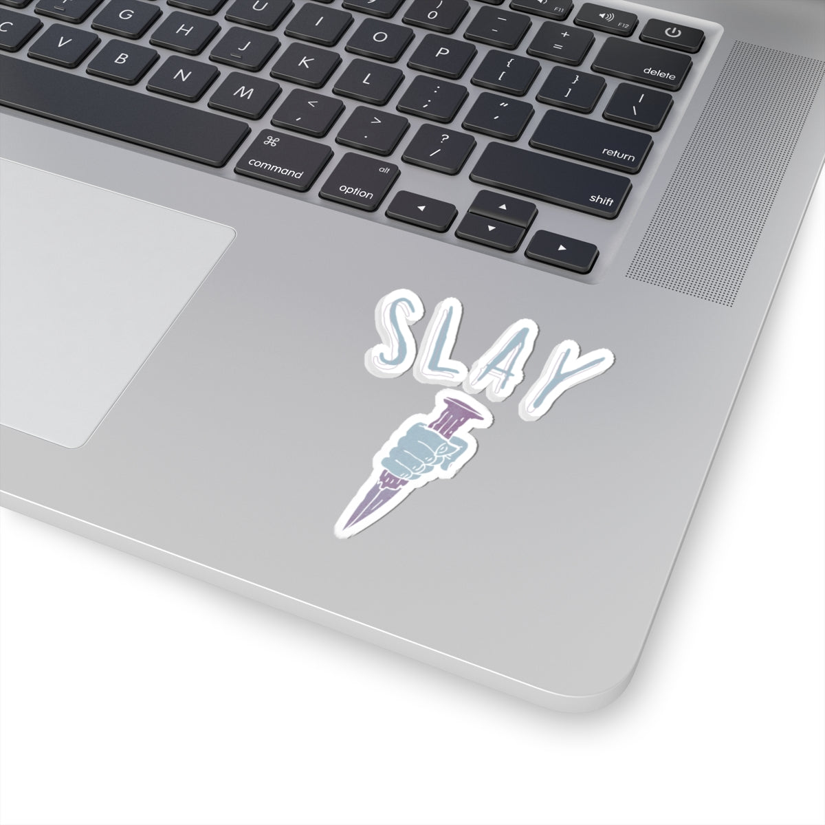 "Slay" Kiss-Cut Sticker - Vampire Slayer Sticker, Laptop Sticker