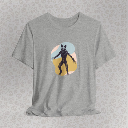 Camiseta abstracta con gráfico de hombre lobo, unisex, de Halloween, de terror, de luna llena, de Teen Wolf, de Cryptids