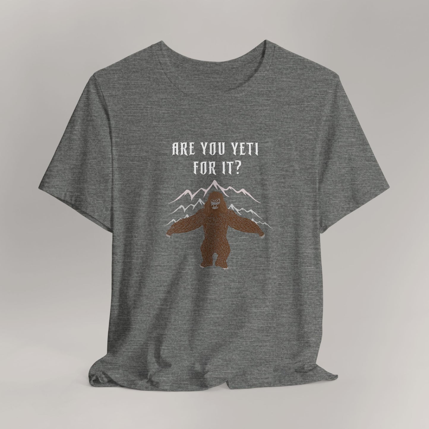 Yeti Adventure Tee | Cryptid Shirt, Fun Outdoor Apparel, Cool Gift for Nature Lovers, Camping T-Shirt, Hiking Outfit, Unique Graphic Tee