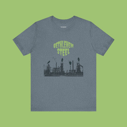 Spooky Bethlehem Steel T-Shirt, Bethlehem Goth, Vintage Style Tee, Retro Graphic Top, Unisex Jersey Short Sleeve Tee, Bethlehem PA