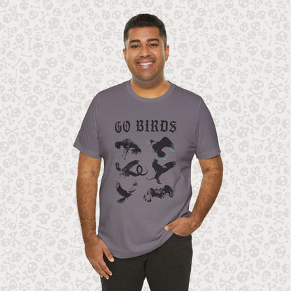 Go Birds Cryptids T-Shirt, Bird Cryptid Tee, Thunderbird Shirt, Snallygaster, Griffin, Phoenix, Devil Bird, Terror Bird, Philadelphia Shirt
