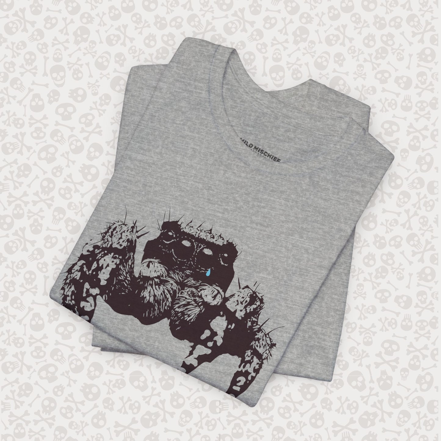 Sad Spider Unisex Tee, Spider T-Shirt, Cute Bug Shirt, Arachnid Tee, Insect Shirt, Nature Theme T-Shirt