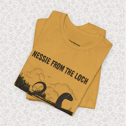 Camiseta de Nessie del Lago, camiseta de Nessie del Monstruo del Lago Ness, camiseta Cryptid, camiseta unisex de manga corta, Lago Ness
