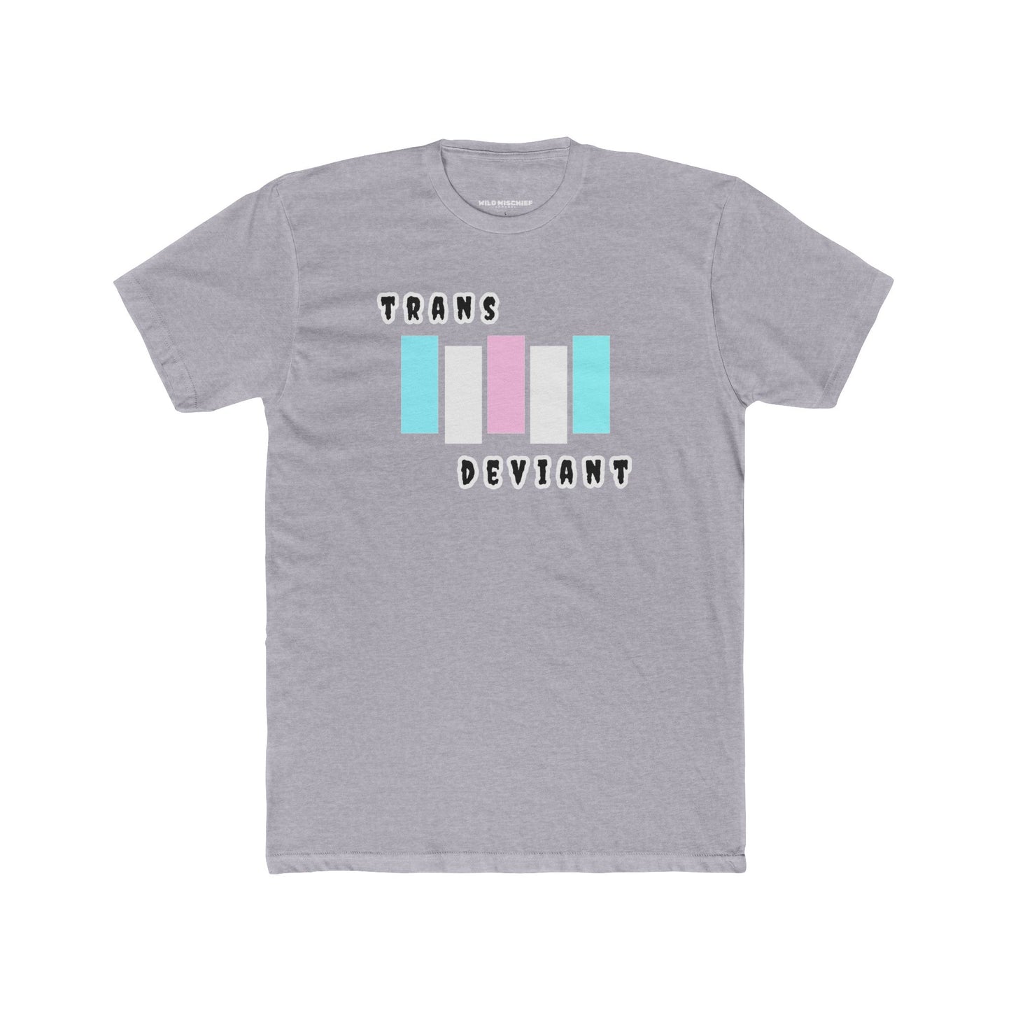 Trans Deviant Graphic T-Shirt, Trans Pride Unisex Cotton Crew Tee, LGBTQ+ Apparel, Gift for Pride Month, Inclusive Fashion, Transgender