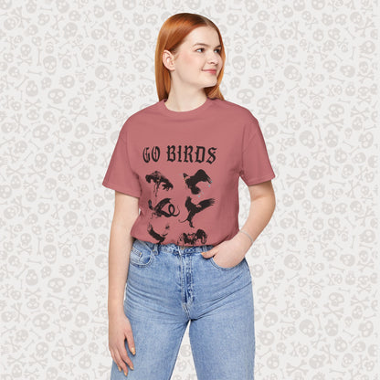 Go Birds Cryptids T-Shirt, Bird Cryptid Tee, Thunderbird Shirt, Snallygaster, Griffin, Phoenix, Devil Bird, Terror Bird, Philadelphia Shirt