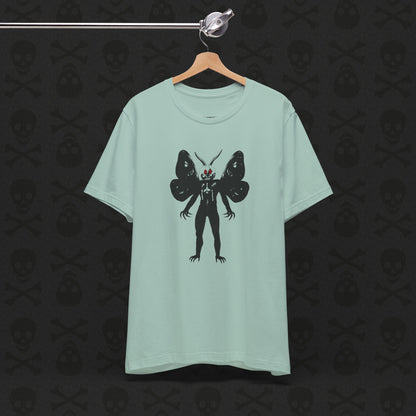 Camiseta Críptica de Mothman, Criatura Mitológica, Camiseta de Manga Corta Unisex, Camiseta de Leyenda Urbana, Camiseta de Criatura Paranormal, Camiseta Sobrenatural