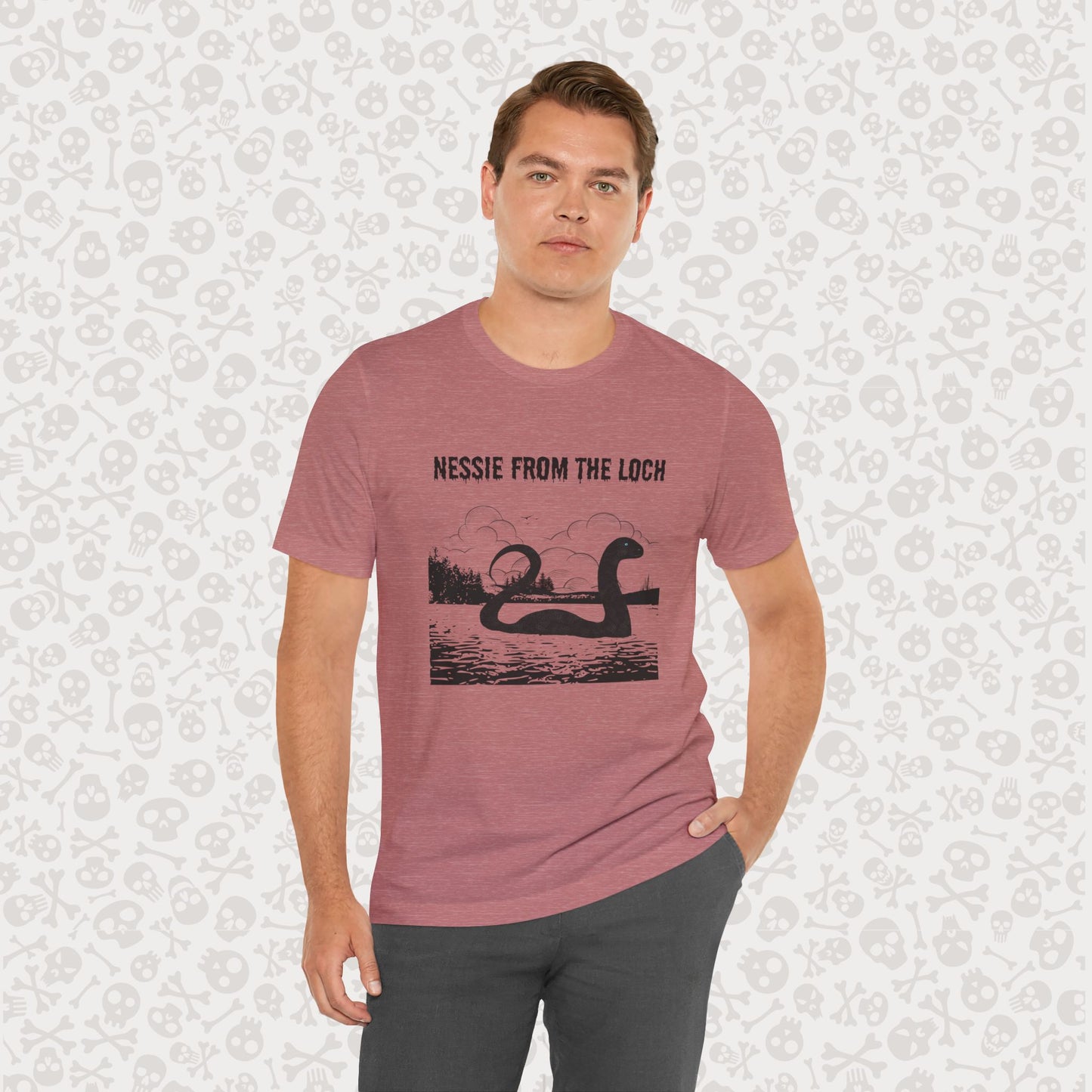 Camiseta de Nessie del Lago, camiseta de Nessie del Monstruo del Lago Ness, camiseta Cryptid, camiseta unisex de manga corta, Lago Ness