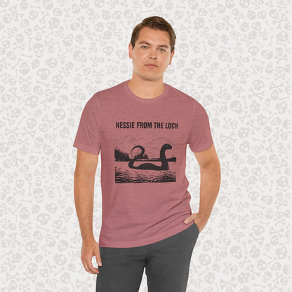 Camiseta de Nessie del Lago, camiseta de Nessie del Monstruo del Lago Ness, camiseta Cryptid, camiseta unisex de manga corta, Lago Ness