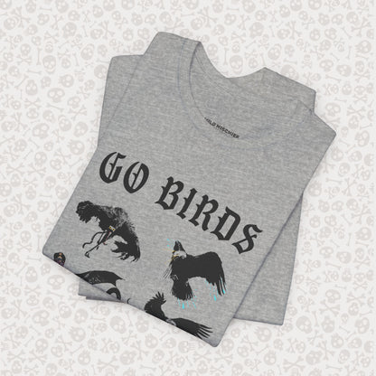 Go Birds Cryptids T-Shirt, Bird Cryptid Tee, Thunderbird Shirt, Snallygaster, Griffin, Phoenix, Devil Bird, Terror Bird, Philadelphia Shirt