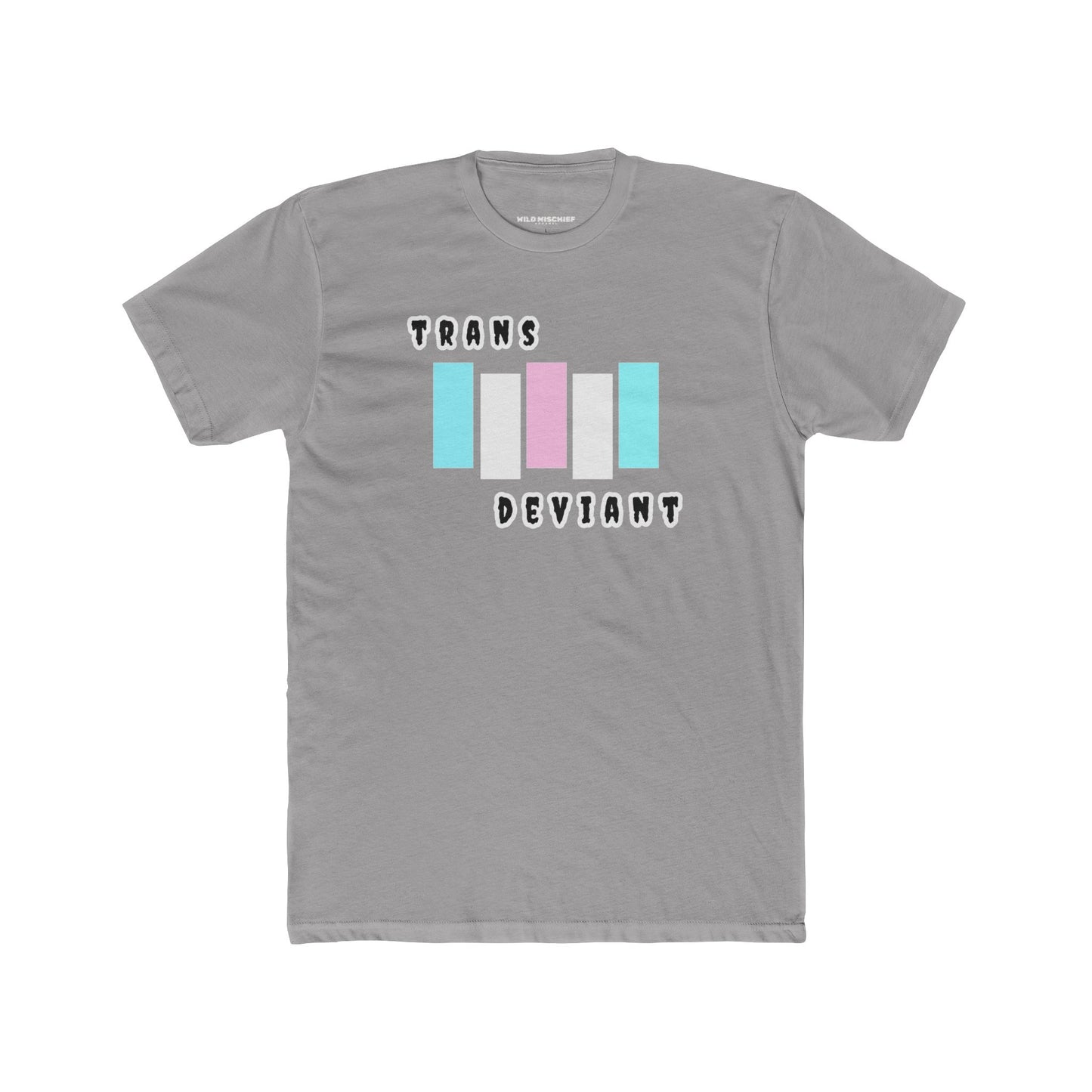 Trans Deviant Graphic T-Shirt, Trans Pride Unisex Cotton Crew Tee, LGBTQ+ Apparel, Gift for Pride Month, Inclusive Fashion, Transgender