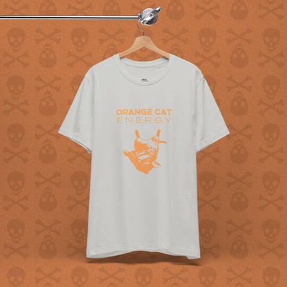Orange Cat Energy T-Shirt | Funny Cat Shirt | Cute Cat Lover Gift | Lazy Cat Graphic Tee | Orange Cat Mom Shirt | Pet Humor Tee