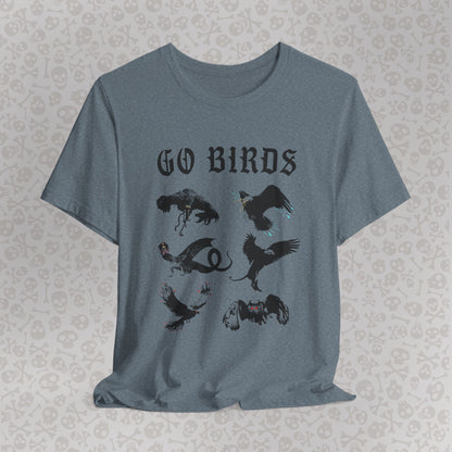 Go Birds Cryptids T-Shirt, Bird Cryptid Tee, Thunderbird Shirt, Snallygaster, Griffin, Phoenix, Devil Bird, Terror Bird, Philadelphia Shirt