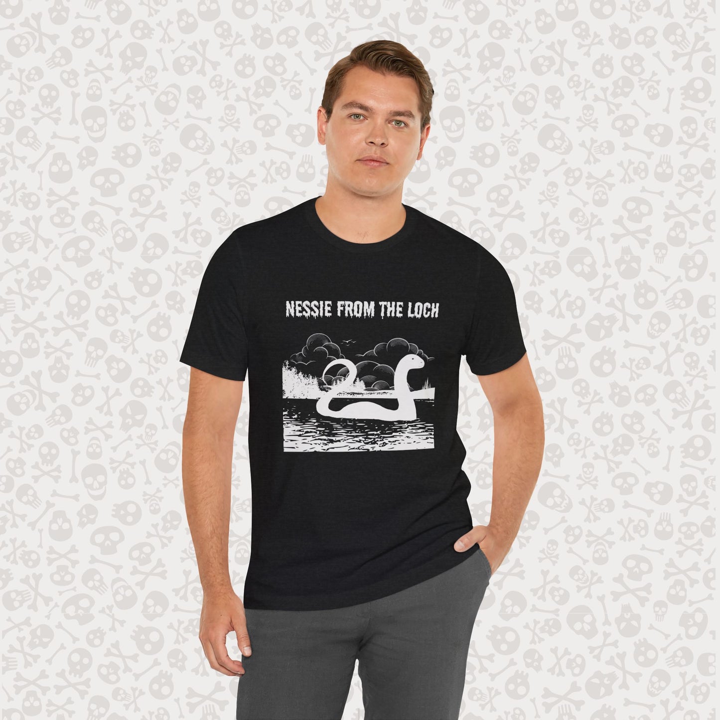 Camiseta de Nessie del Lago, camiseta de Nessie del Monstruo del Lago Ness, camiseta Cryptid, camiseta unisex de manga corta, Lago Ness