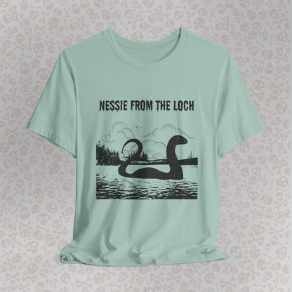 Camiseta de Nessie del Lago, camiseta de Nessie del Monstruo del Lago Ness, camiseta Cryptid, camiseta unisex de manga corta, Lago Ness