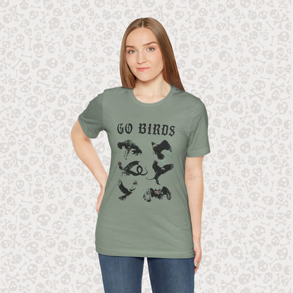 Go Birds Cryptids T-Shirt, Bird Cryptid Tee, Thunderbird Shirt, Snallygaster, Griffin, Phoenix, Devil Bird, Terror Bird, Philadelphia Shirt