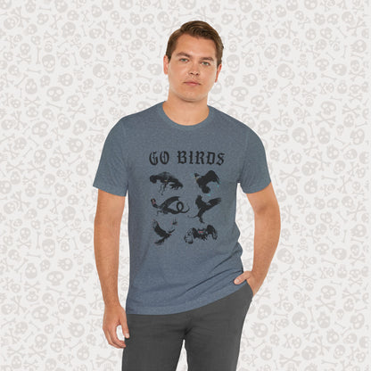Go Birds Cryptids T-Shirt, Bird Cryptid Tee, Thunderbird Shirt, Snallygaster, Griffin, Phoenix, Devil Bird, Terror Bird, Philadelphia Shirt