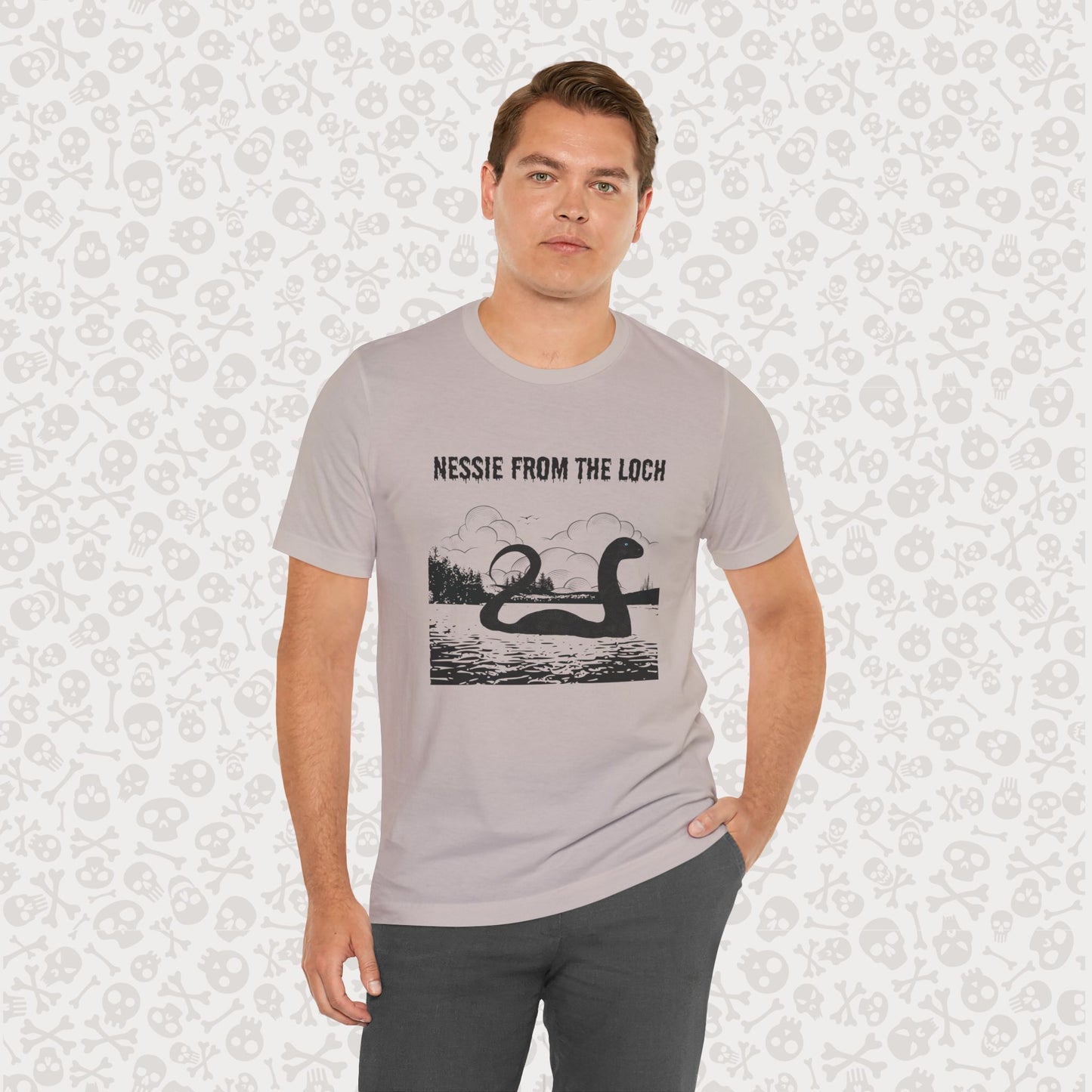 Camiseta de Nessie del Lago, camiseta de Nessie del Monstruo del Lago Ness, camiseta Cryptid, camiseta unisex de manga corta, Lago Ness
