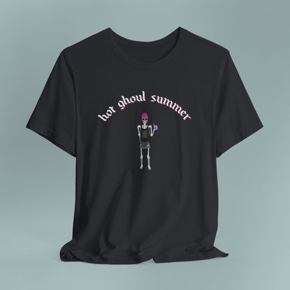 Hot Ghoul Summer Punk Goth T-Shirt, Unisex Tee Shirt, Halloween, Alternative Fashion, Spooky Clothing, Graphic Tee