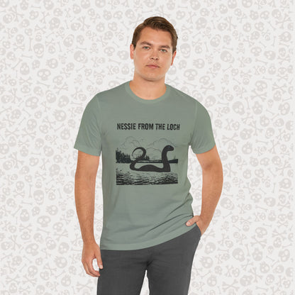 Camiseta de Nessie del Lago, camiseta de Nessie del Monstruo del Lago Ness, camiseta Cryptid, camiseta unisex de manga corta, Lago Ness