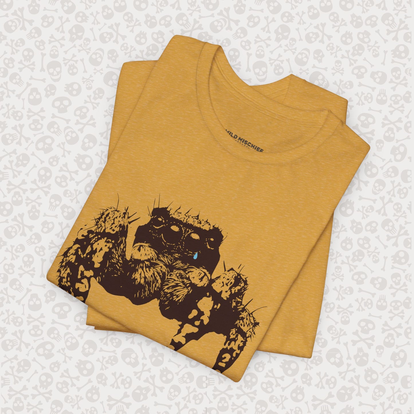 Sad Spider Unisex Tee, Spider T-Shirt, Cute Bug Shirt, Arachnid Tee, Insect Shirt, Nature Theme T-Shirt