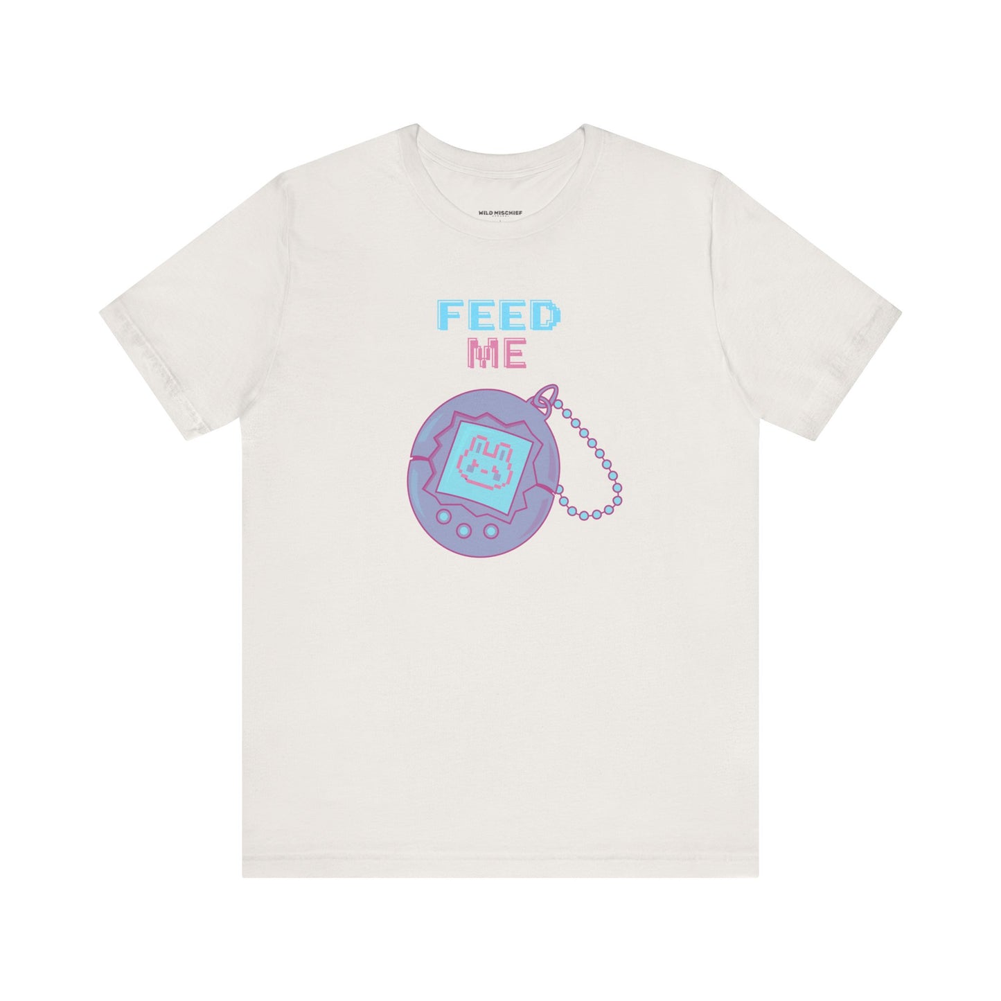 90s "Feed Me" Tamagotchi T-Shirt, Virtual Pet Nostalgia, Unisex Tee, Retro Video Game Shirt, Vintage Gamer Gift, 1990s Pop Culture Top