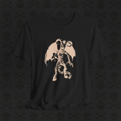 Camiseta Jersey Devil Cryptid, camiseta gráfica de criatura mítica. Camiseta unisex de manga corta, camiseta gráfica única para entusiastas de los críptidos.