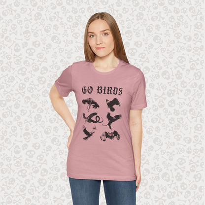 Go Birds Cryptids T-Shirt, Bird Cryptid Tee, Thunderbird Shirt, Snallygaster, Griffin, Phoenix, Devil Bird, Terror Bird, Philadelphia Shirt