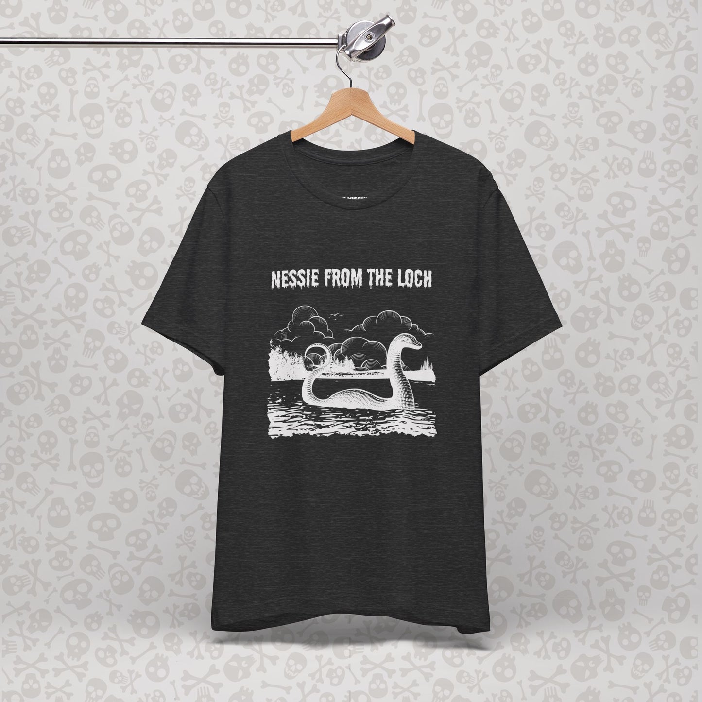 Nessie from the Loch Tee, Nessie Loch Ness Monster T-Shirt, Cryptid Tee, Unisex Jersey Short Sleeve Shirt, Loch Ness