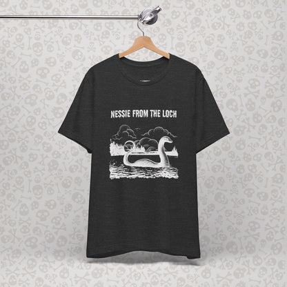 Nessie from the Loch Tee, Nessie Loch Ness Monster T-Shirt, Cryptid Tee, Unisex Jersey Short Sleeve Shirt, Loch Ness