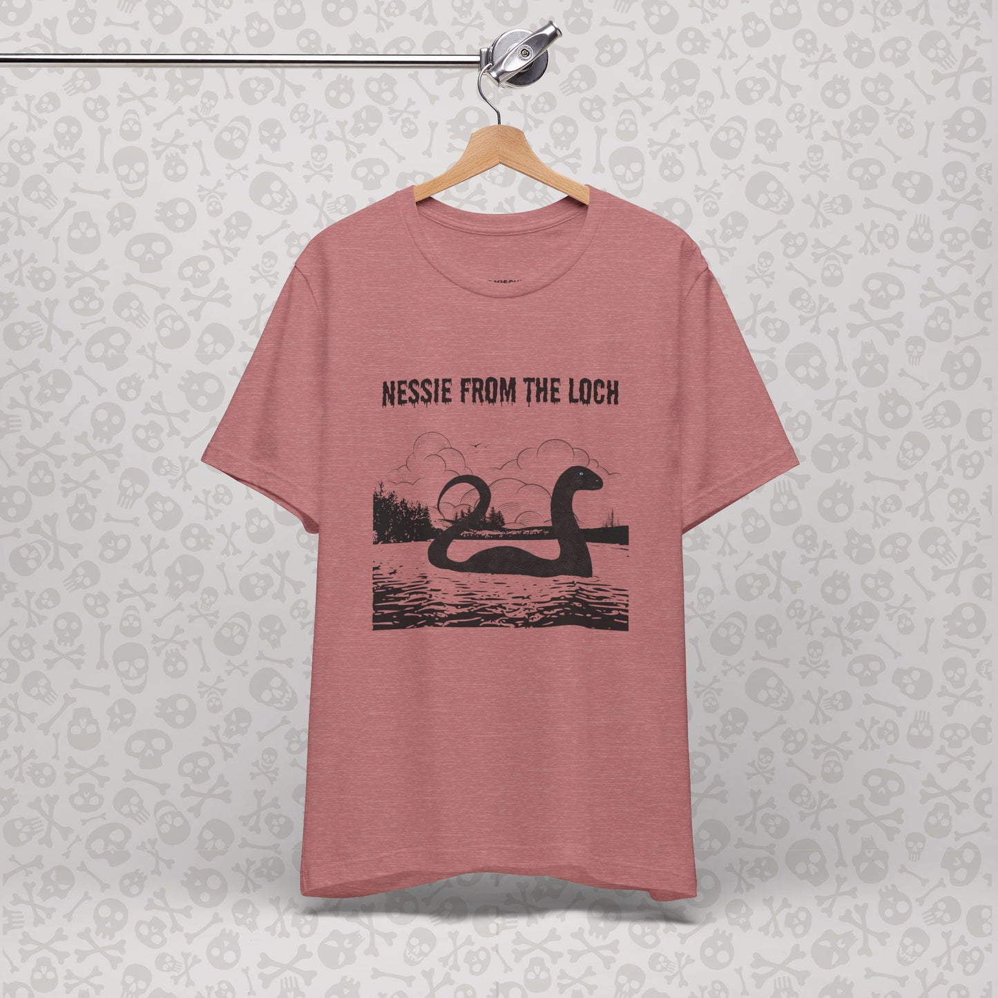Camiseta de Nessie del Lago, camiseta de Nessie del Monstruo del Lago Ness, camiseta Cryptid, camiseta unisex de manga corta, Lago Ness