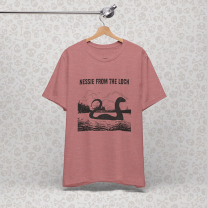 Camiseta de Nessie del Lago, camiseta de Nessie del Monstruo del Lago Ness, camiseta Cryptid, camiseta unisex de manga corta, Lago Ness