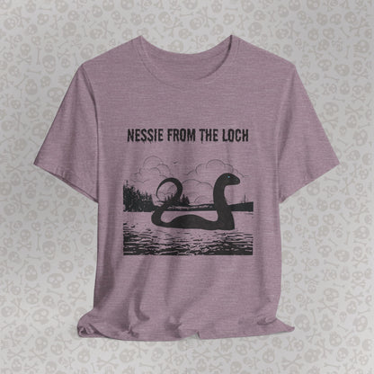 Camiseta de Nessie del Lago, camiseta de Nessie del Monstruo del Lago Ness, camiseta Cryptid, camiseta unisex de manga corta, Lago Ness