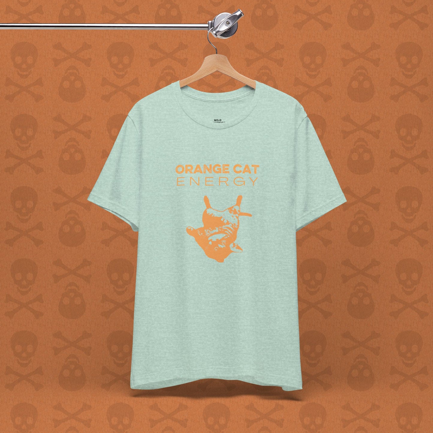 Orange Cat Energy T-Shirt | Funny Cat Shirt | Cute Cat Lover Gift | Lazy Cat Graphic Tee | Orange Cat Mom Shirt | Pet Humor Tee