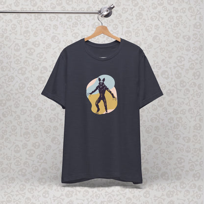 Camiseta abstracta con gráfico de hombre lobo, unisex, de Halloween, de terror, de luna llena, de Teen Wolf, de Cryptids