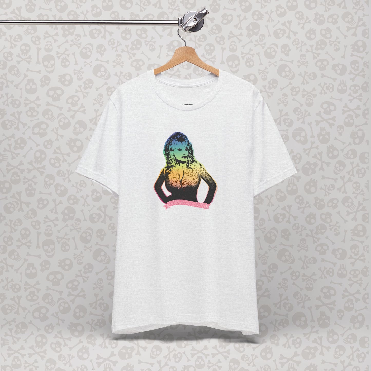 Rainbow Dolly Parton Tee, Dolly Pride Shirt, Unisex Graphic T-Shirt, Music Fan Gift, Concert Apparel, Gay Country Western Clothing