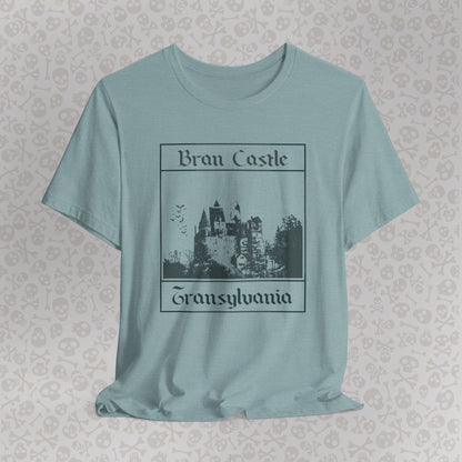 Bran Castle Transylvania T-Shirt, Dracula Shirt, Vampire Halloween Tee, Gothic Horror Shirt, Spooky Dracula Top, Halloween Costume Tee, Transylvania Romania