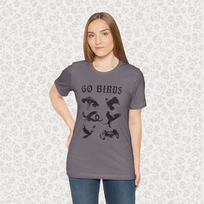 Go Birds Cryptids T-Shirt, Bird Cryptid Tee, Thunderbird Shirt, Snallygaster, Griffin, Phoenix, Devil Bird, Terror Bird, Philadelphia Shirt