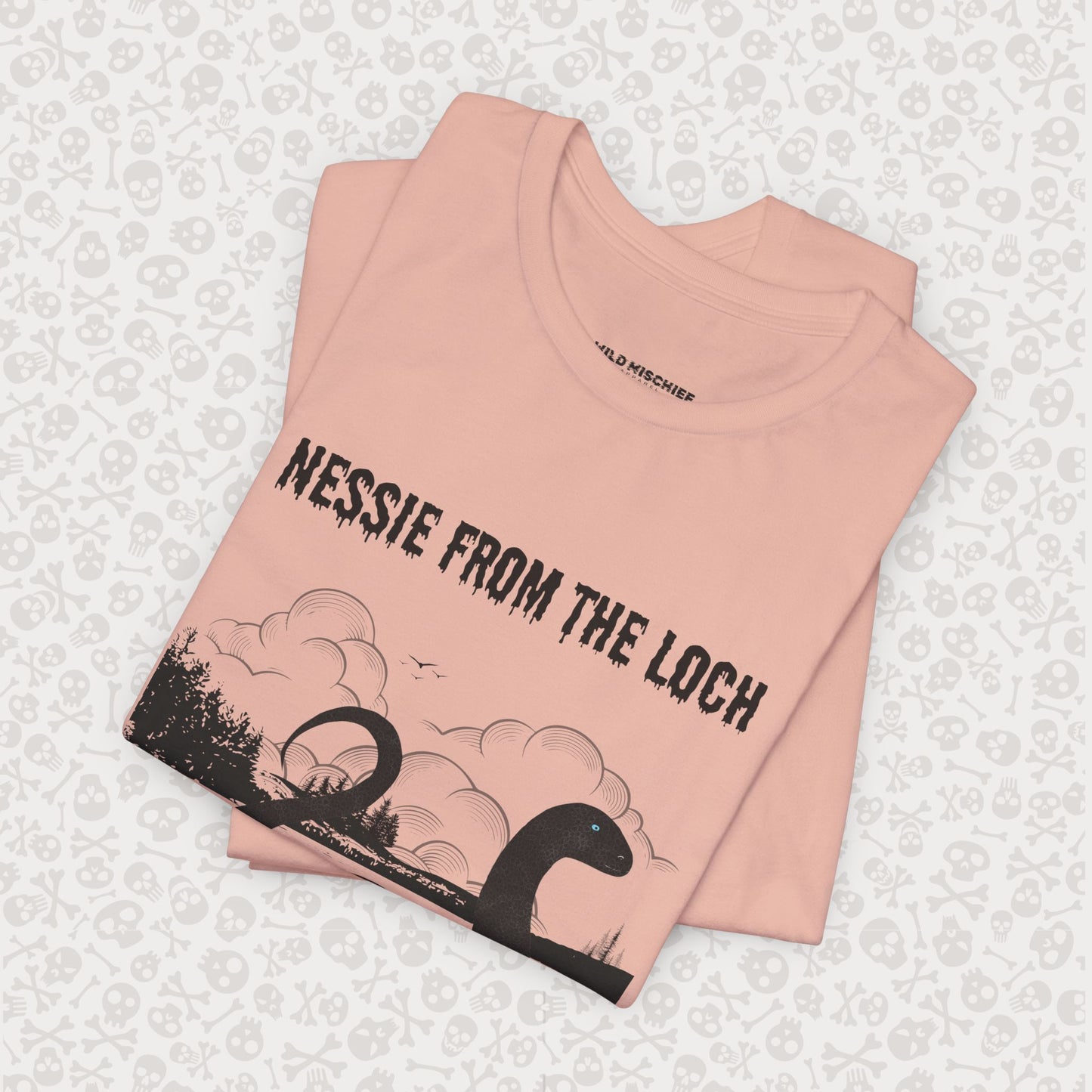 Camiseta de Nessie del Lago, camiseta de Nessie del Monstruo del Lago Ness, camiseta Cryptid, camiseta unisex de manga corta, Lago Ness