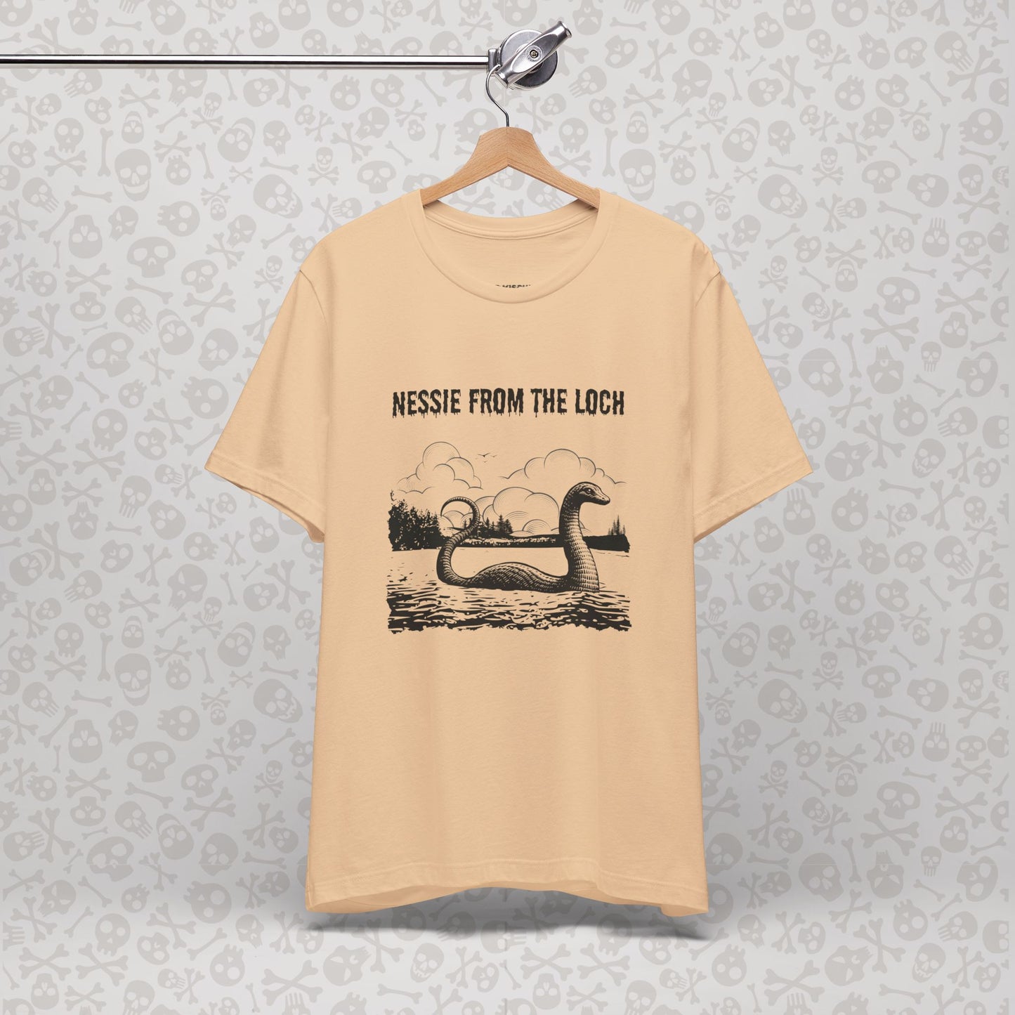 Nessie from the Loch Tee, Nessie Loch Ness Monster T-Shirt, Cryptid Tee, Unisex Jersey Short Sleeve Shirt, Loch Ness