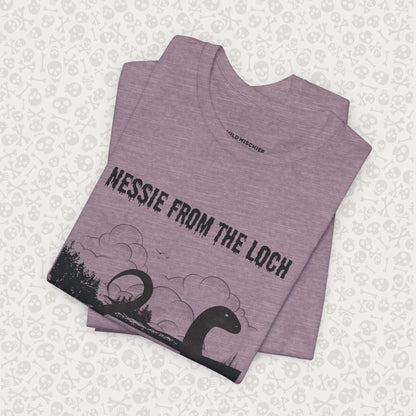 Camiseta de Nessie del Lago, camiseta de Nessie del Monstruo del Lago Ness, camiseta Cryptid, camiseta unisex de manga corta, Lago Ness