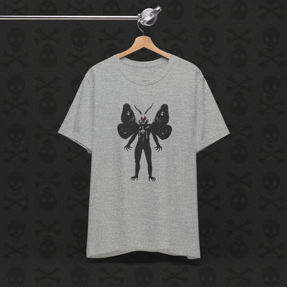 Camiseta Críptica de Mothman, Criatura Mitológica, Camiseta de Manga Corta Unisex, Camiseta de Leyenda Urbana, Camiseta de Criatura Paranormal, Camiseta Sobrenatural
