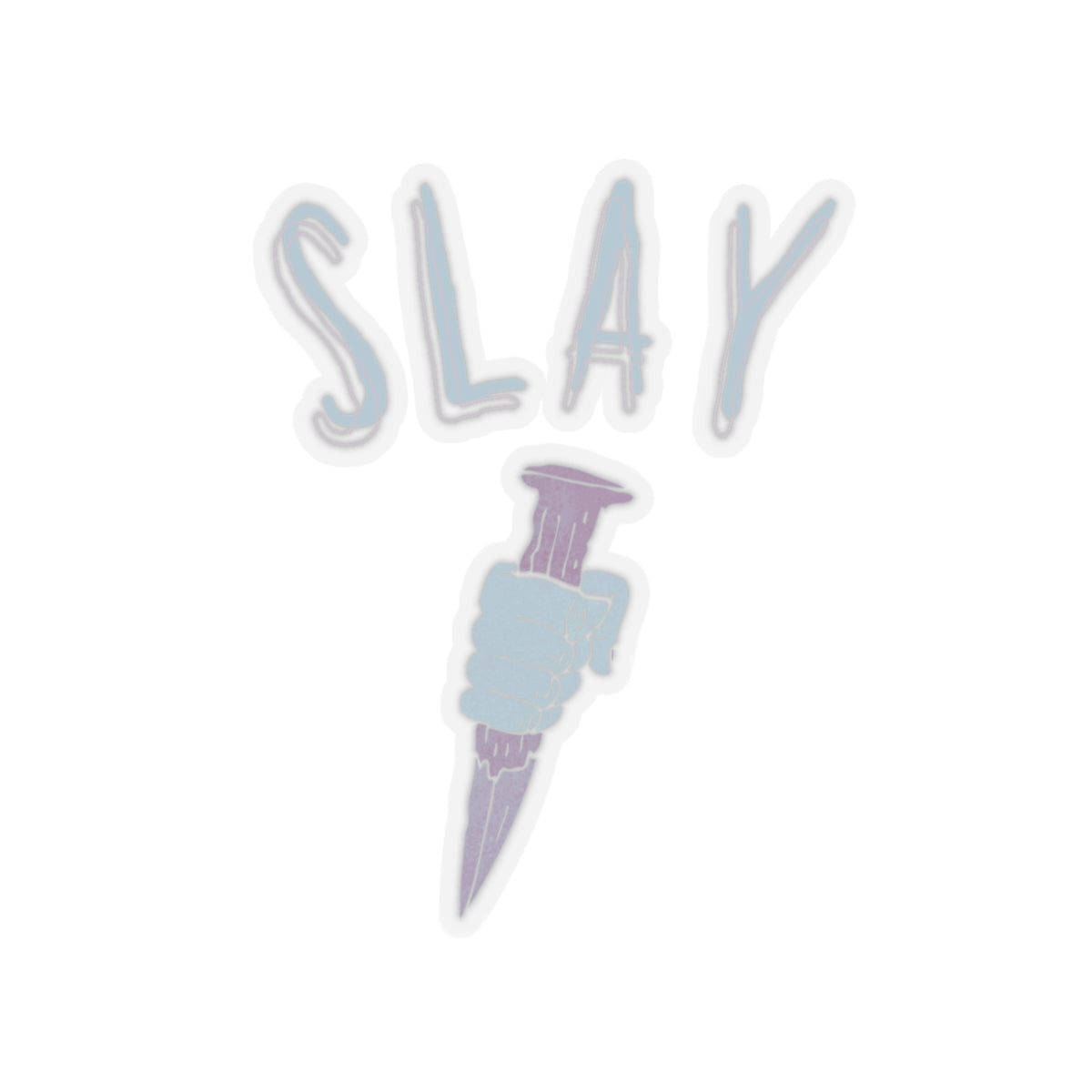 "Slay" Kiss-Cut Sticker - Vampire Slayer Sticker, Laptop Sticker